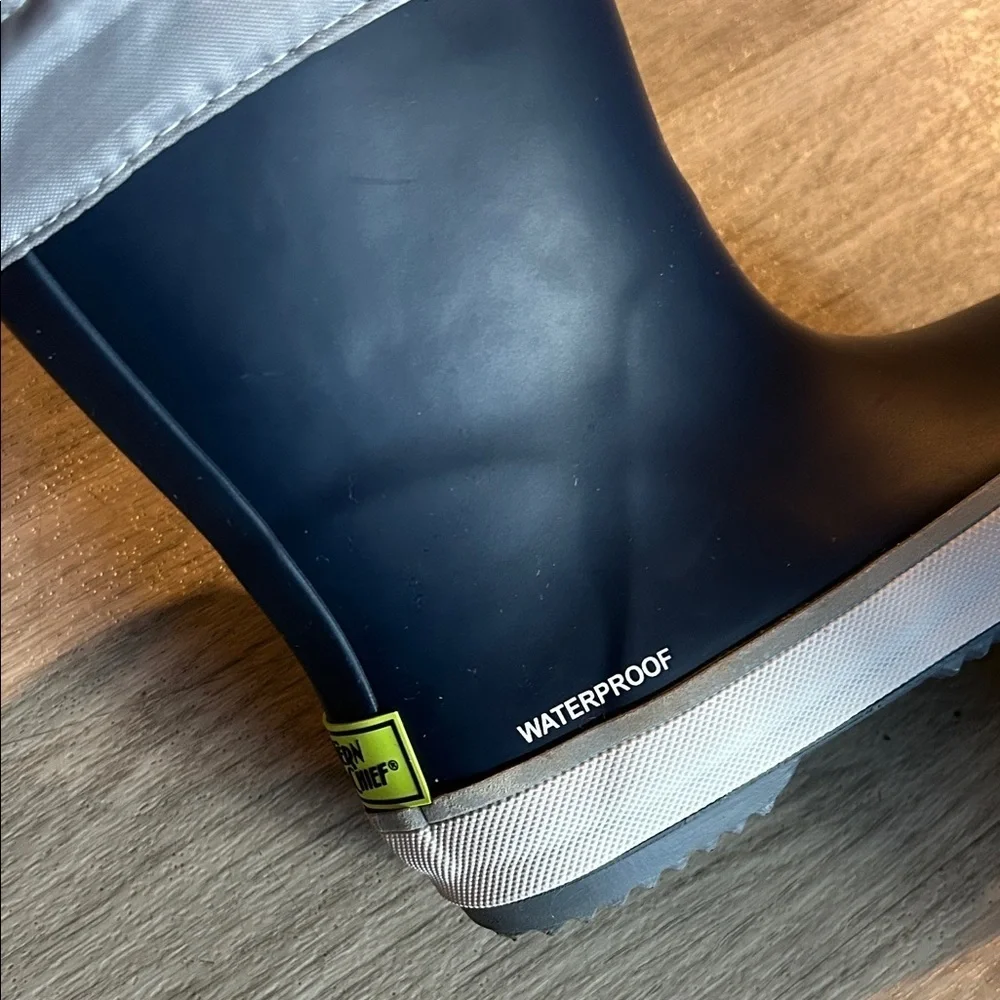 Western Chief Navy and Gray Kids Rain Boots